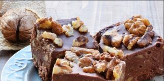 ČOKOLADNE KOCKE SA ORASIMA ….POSLASTICA SPREMNA ZA SAMO 5 MINUTA