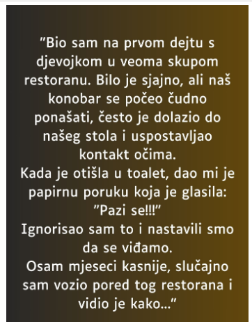 “Bio sam na prvom dejtu s djevojkom…”