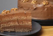 Savršen čokoladni užitak: Čokoladna torta s orasima i kremom