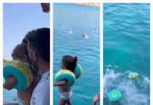 Otac bacio kćerku u more da nauči plivati: Video izazvao bijes i jezu među korisnicima