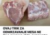 OVAJ TRIK ZA ODMRZAVANJE MESA NE ZNAJU NI NAJBOLJI KUHARI: Biće spremno za pripremu za samo 5 minuta