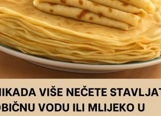 Nikada više nećete stavljati Običnu Vodu ili Mlijeko u palačinke: 1 sastojak daje mekoću, ovo niko ne zna