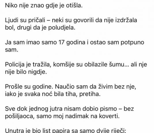 “Na dan kada je moj otac sahranjen, majka je nestala…”