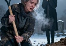 Sanjala je da joj sin šapuće: „Mama, živa sam“ — u zoru je iskopala njegov grob uprkos protestima svih… A ono što je unutra je prestravilo grad 😱