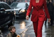 Moćna žena je bacila prljavu vodu na beskućnog dečaka — Ali kada je ugledala crveni rođeni znak na njegovoj ruci, njen svet se promenio…