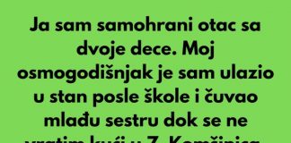 Ja sam samohrani otac sa dvoje dece, radim duple smene.