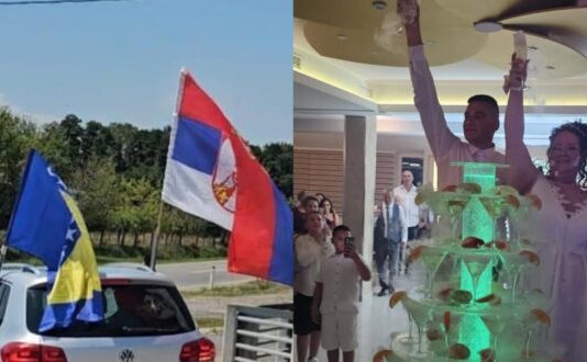 Srbin iz Prijedora oženio se s Bosankom iz Tuzle, svadba sa dvije zastave šokirala region! (FOTO)