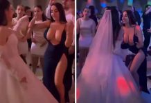 VIDEO !! Svi pričaju o haljini gošće na balkanskom vjenčanju: Zavodila mIadoženju, evo kako je igrala oko njega, on slinio VIDEO Svi pričaju o haljini gošće na balkanskom vjenčanju: 'Bar nije u bijelom da zasjeni mladu' - featured image
